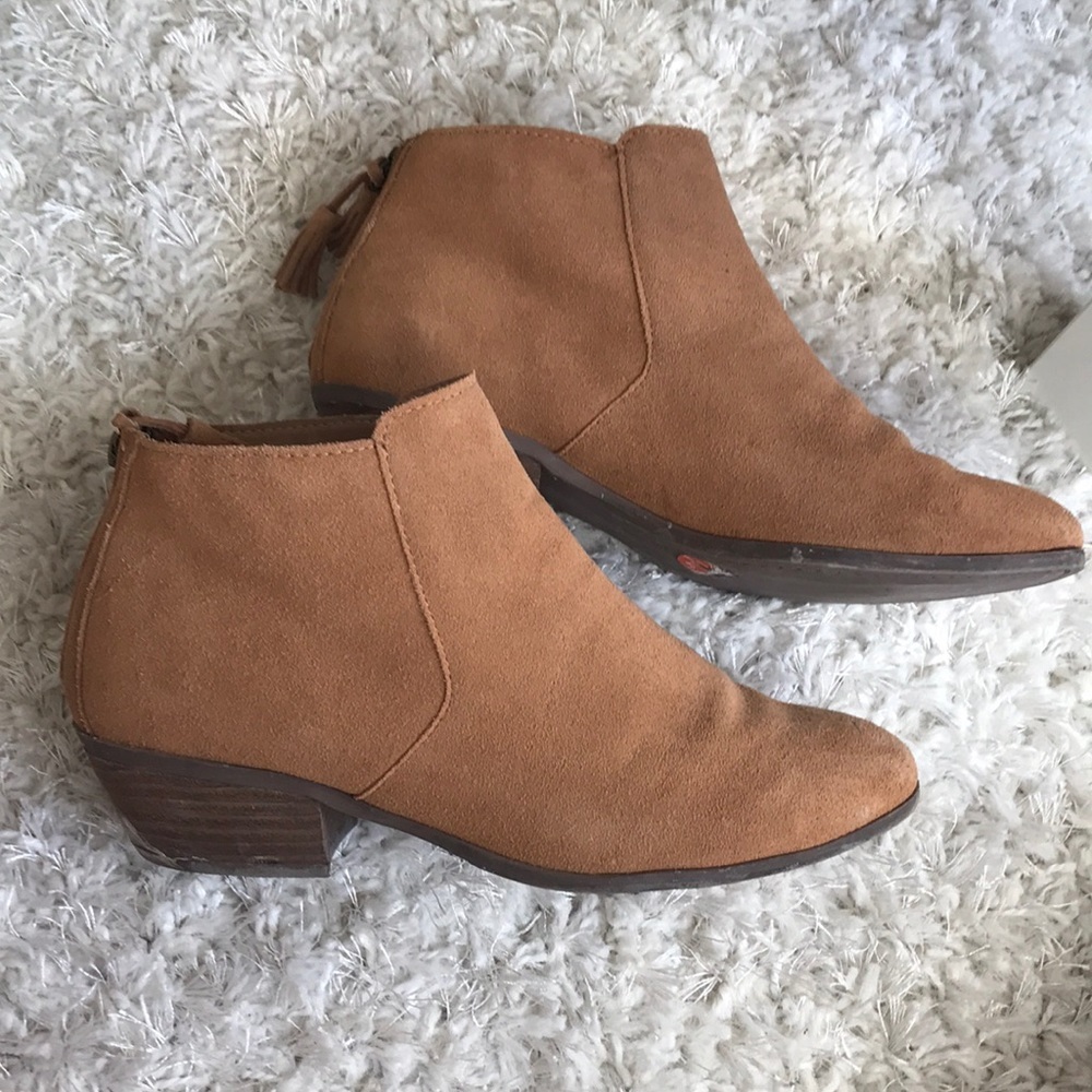 Apri Brown Fringe Booties